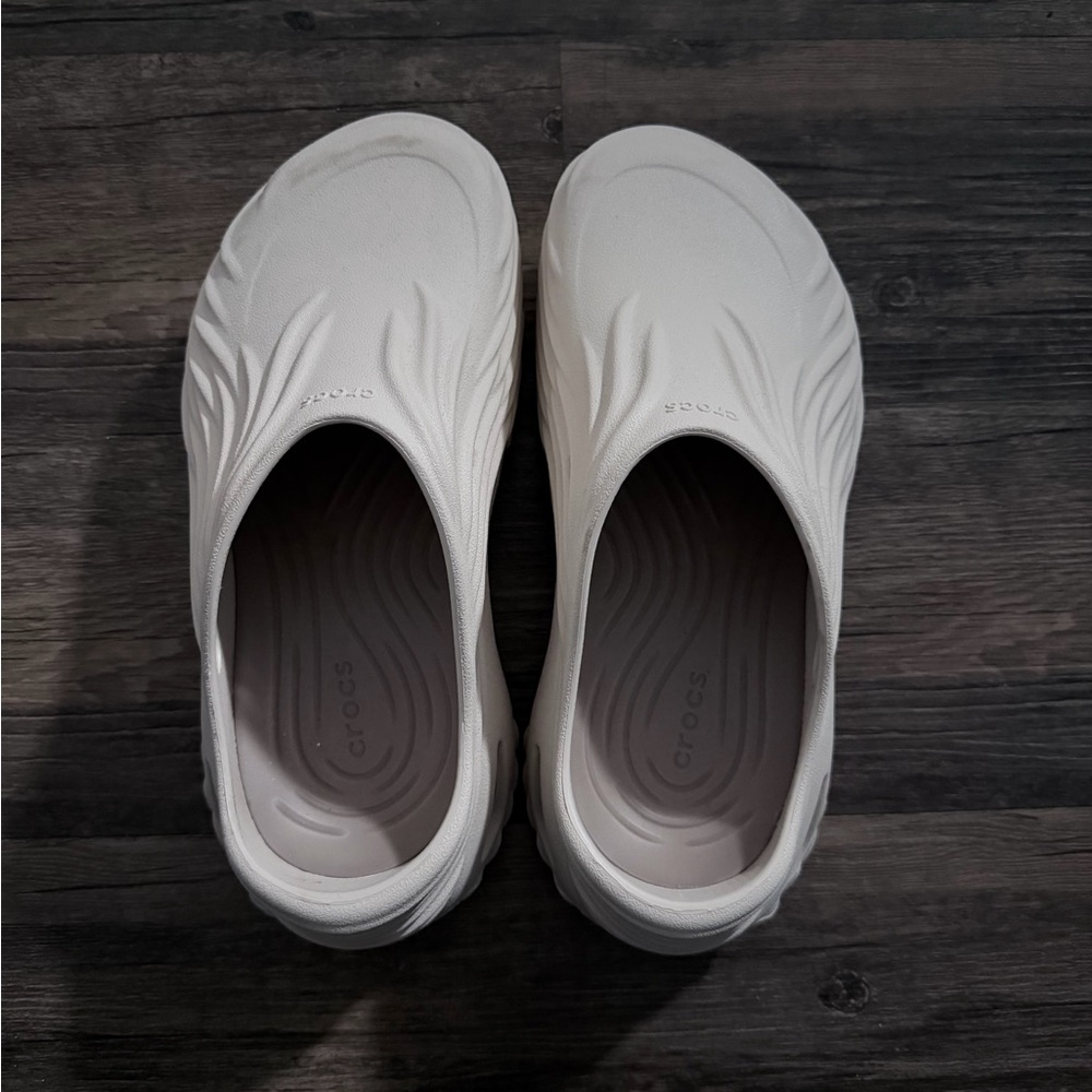 CROCS Cream Slip-On Clogs